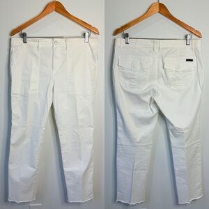 Sanctuary Standard Surplus White Raw Hem Jeans (31)